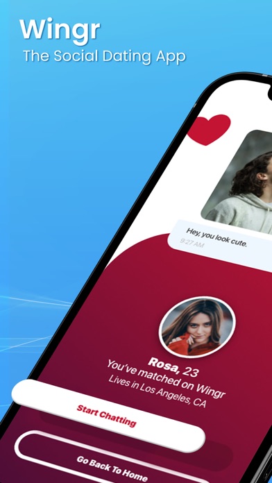 Wingr: The Social Dating App Screenshot