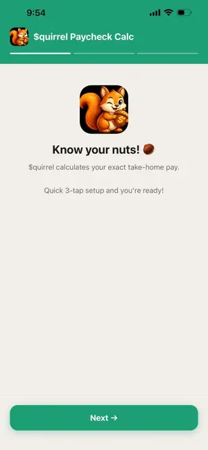 $quirrel Paycheck Calc screenshot 1