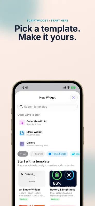 ScriptWidget screenshot 1 of 4