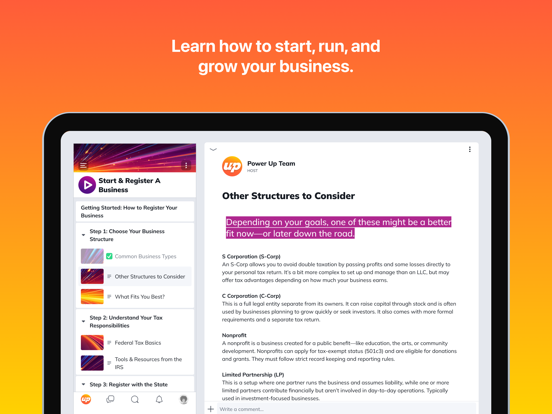 Power Up Spartanburg iPad screenshot 5 - Social Networking app