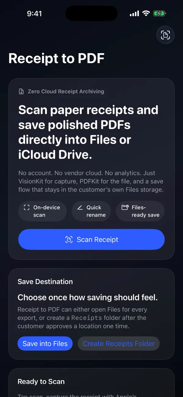 Receipt to PDF Screenshot 3