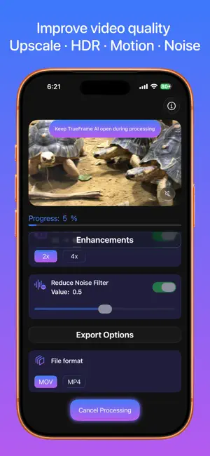 TrueFrame AI: Video Enhancer screenshot 2
