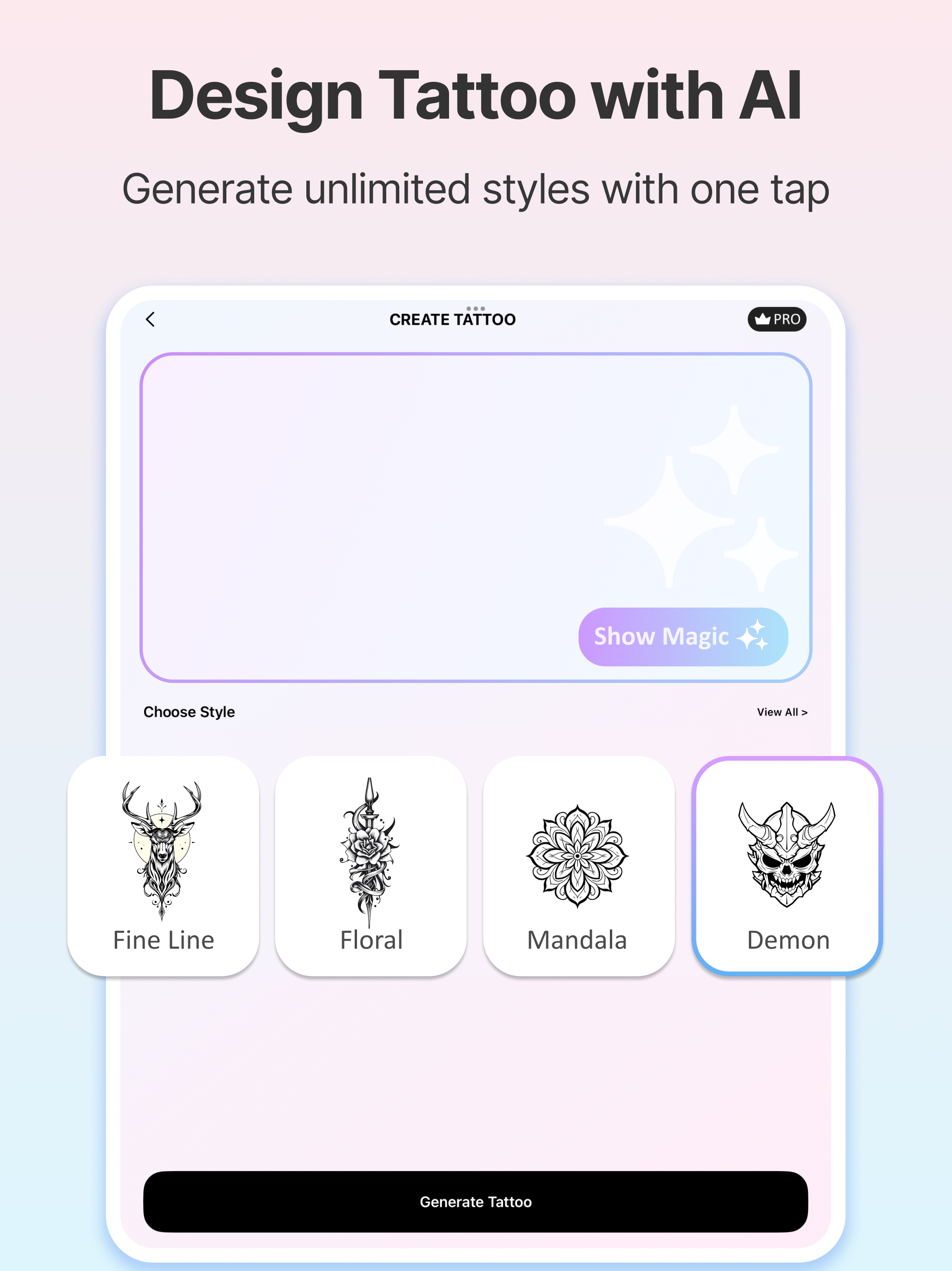 AI Tattoo Design Generator・Art screenshot 12
