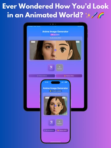 Dreamore: AI Anime Effect iPad screenshot