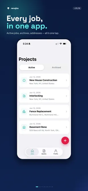 RenoJira: Job Costs & Expenses screenshot 1