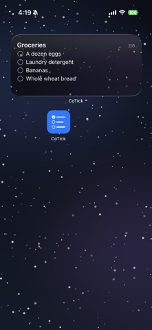 CoTick screenshot 2