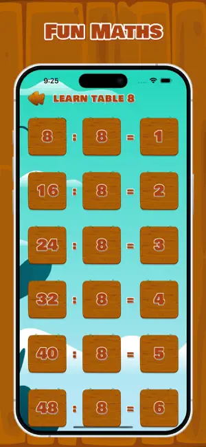 Division Table Maths screenshot 3