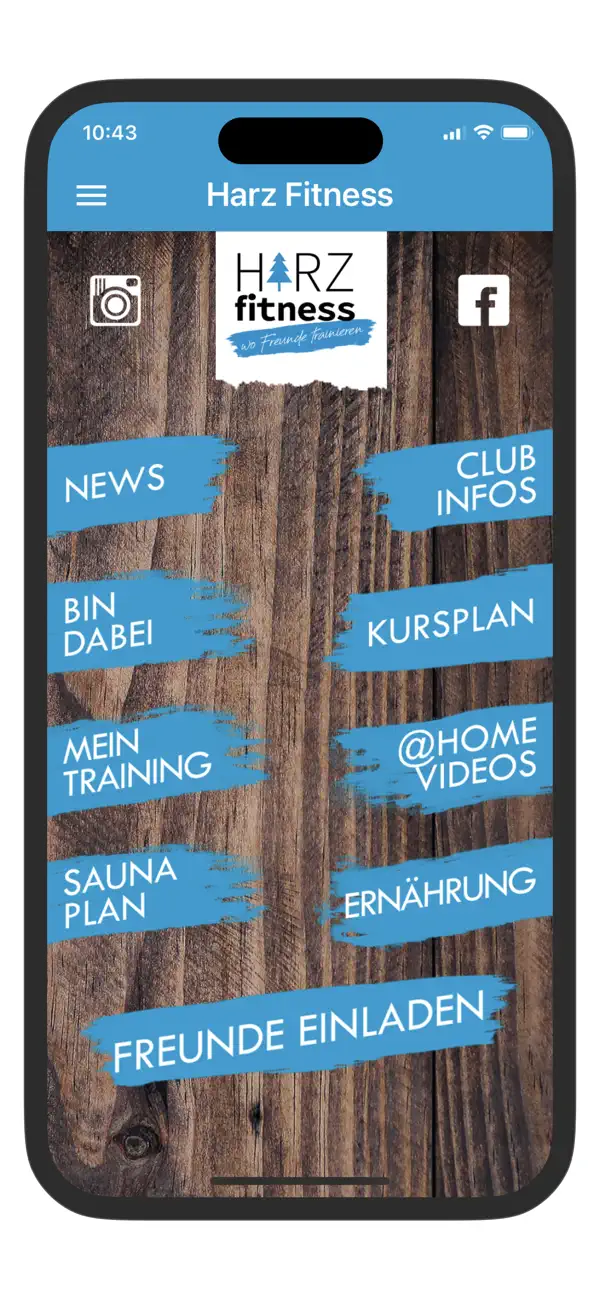 Screenshot #1 pour HARZfitness Club