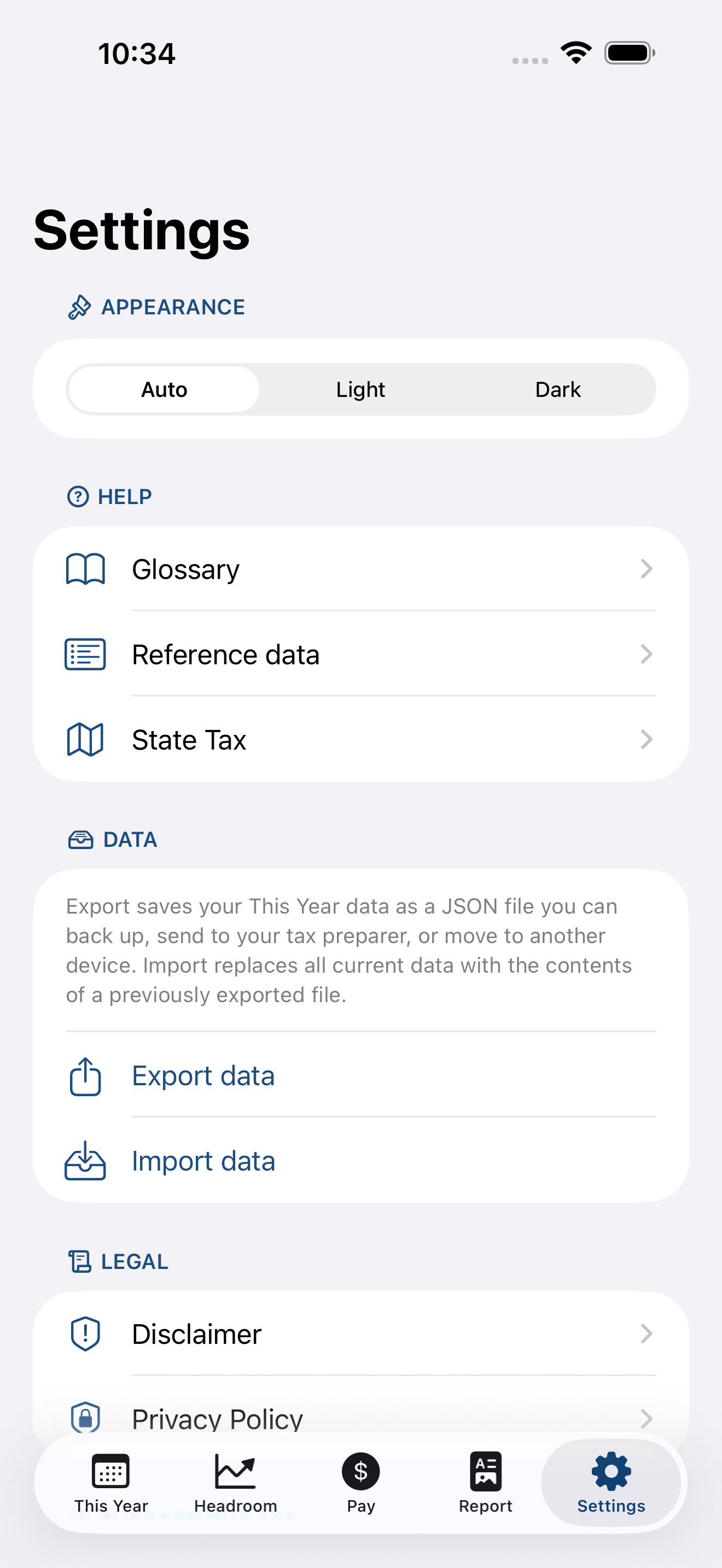 TaxEstimateCalculator screenshot 5