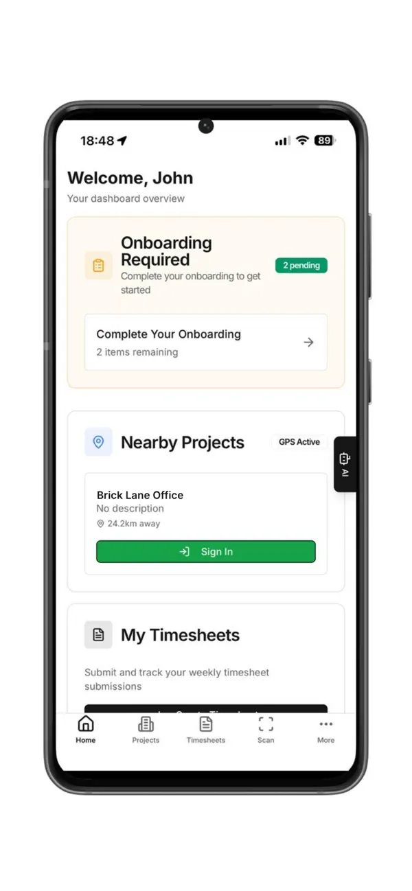 Screenshot #1 pour ProjectPal AI