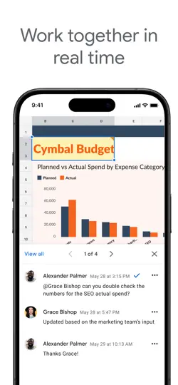 Captura de pantalla de Hojas De Cálculo De Google en iPhone 1