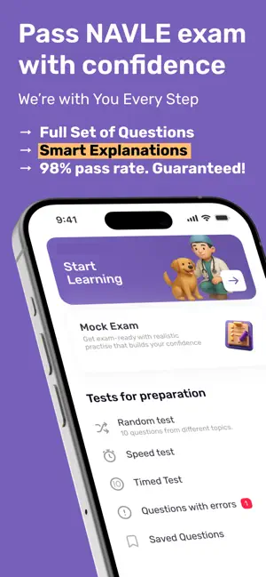 NAVLE 2025 - AI Exam Prep screenshot 1