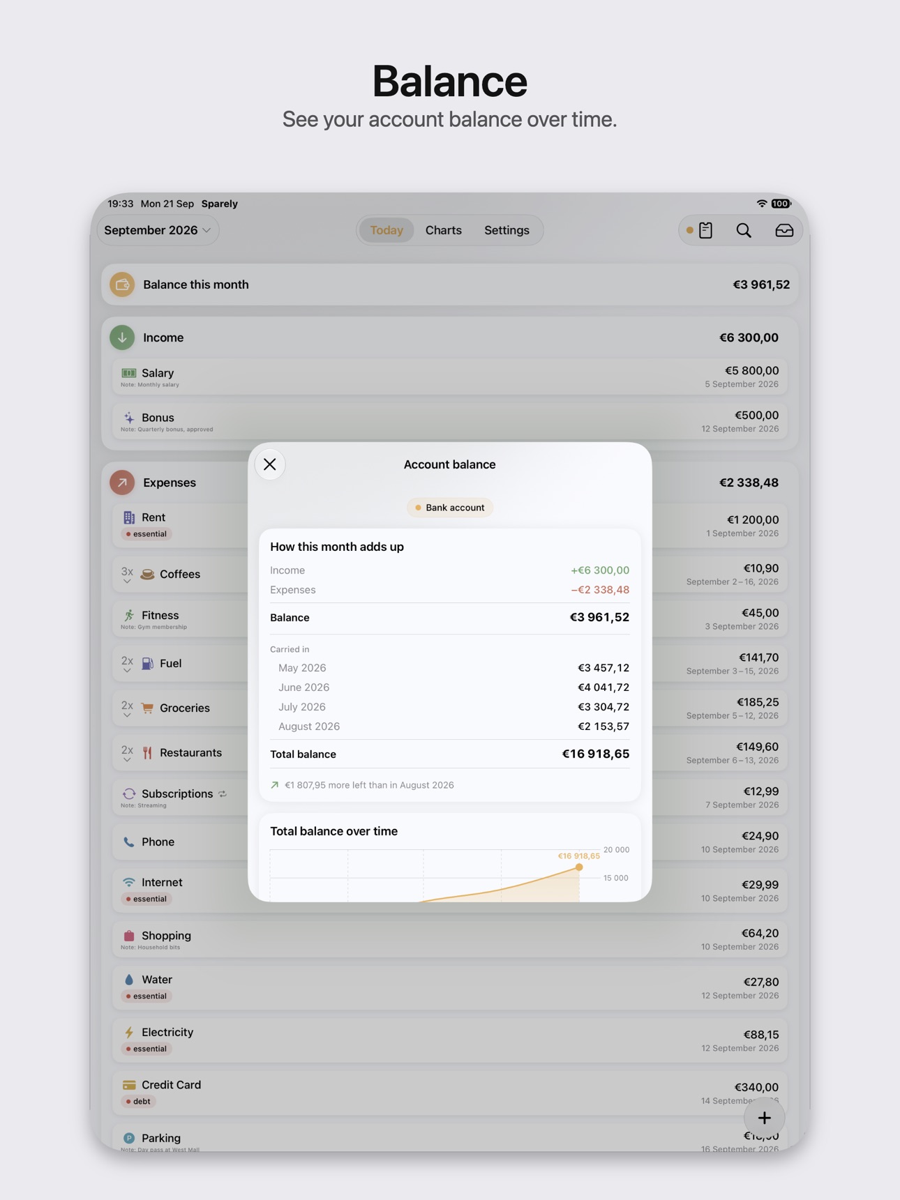 Screenshot 12 of Sparely: Monthly Budget