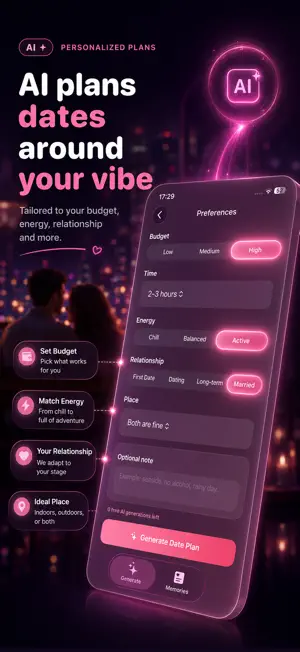 AI Date Idea Generator Planner screenshot 2