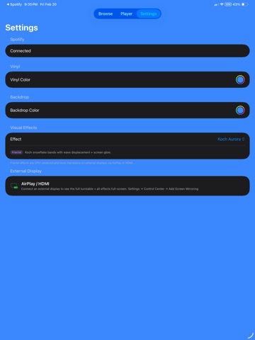 VinylVibes iPad screenshot