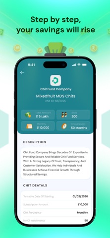 DICHIT - Chit Fund Marketplace iPhone screenshot