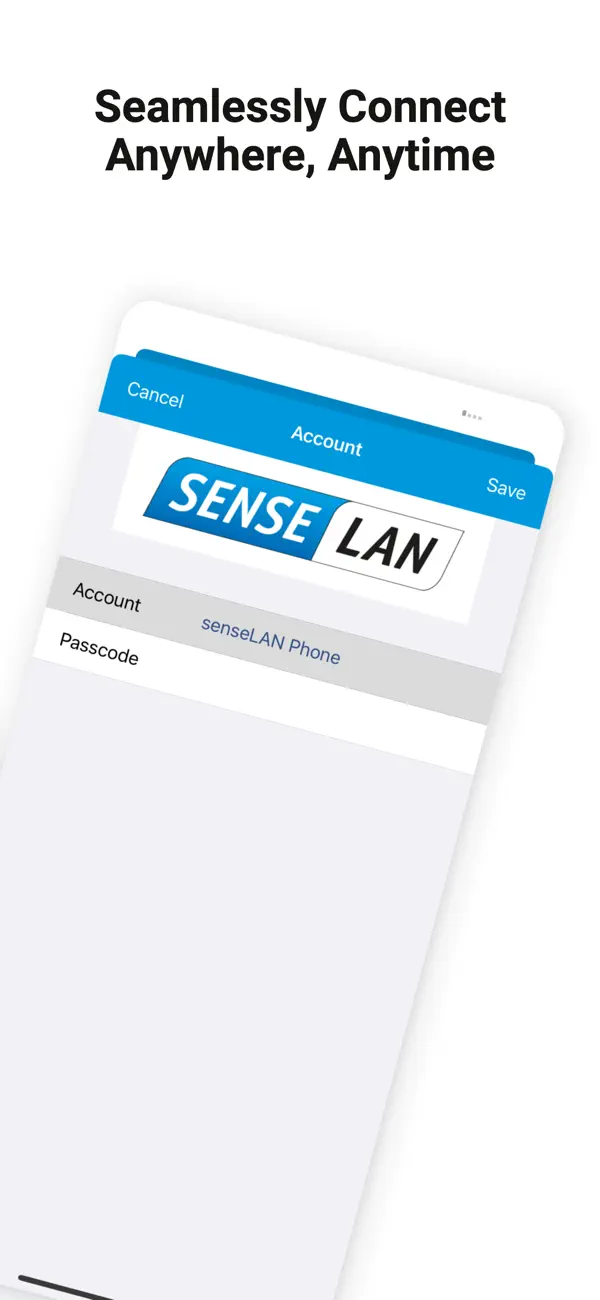 Screenshot #3 pour senseLAN Phone