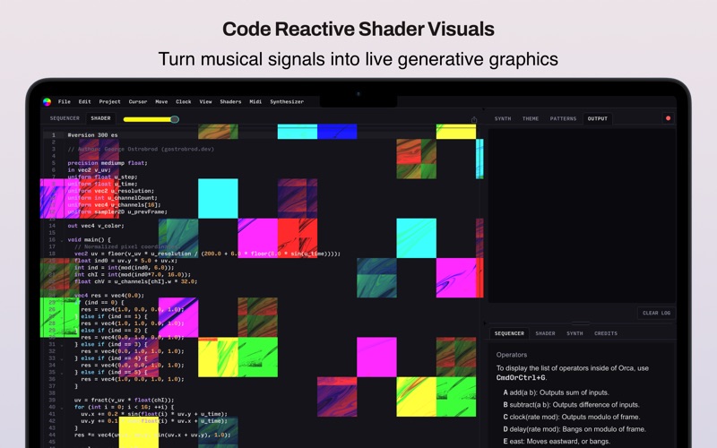 Orcalot: Livecoding Studio screenshot