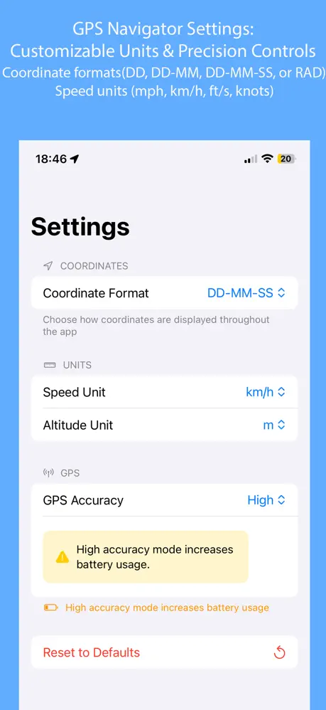 Global Position on iPhone — screenshot 8