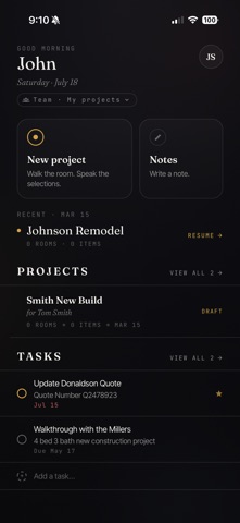 RoomNote App screenshot