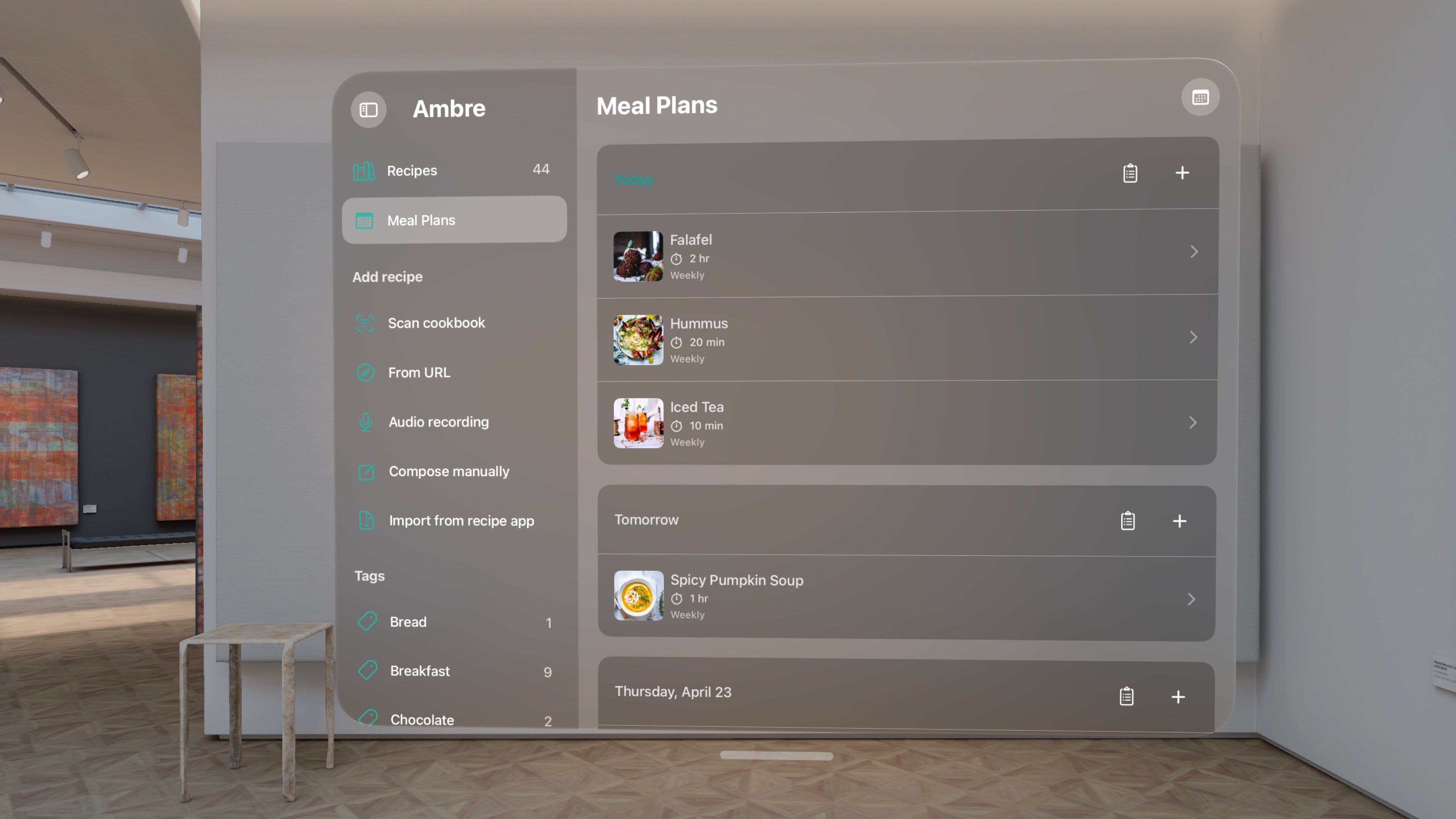 Ambre: Recipe Organizer