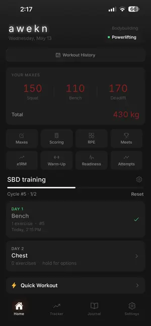 Awekn - Gym & Fitness Tracker screenshot 3
