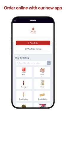 MGP Food iPhone screenshot