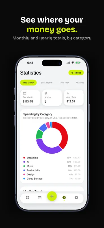 Subtle: Subscription Tracker screenshot 6 of 6
