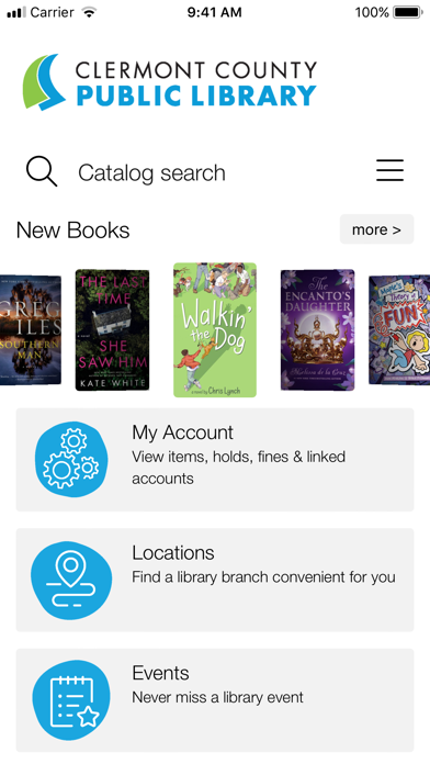 Clermont County Library App Screenshot