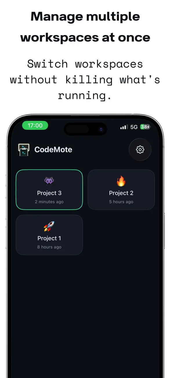 #4. CodeMote: Code from Anywhere (iOS) Oleh: Salvatore Castellitti