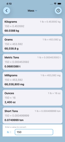 Geometry & Formula Calculator Screenshot 8 of 10
