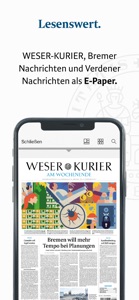 WESER-KURIER E-Paper screenshot #1 for iPhone