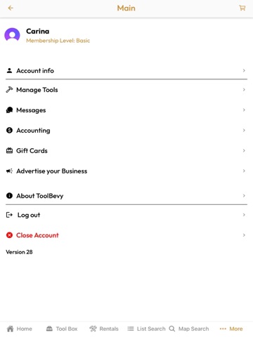 ToolBevy iPad screenshot
