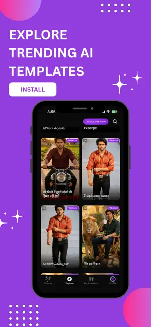 Kriya AI - Video Maker iPhone screenshot 1