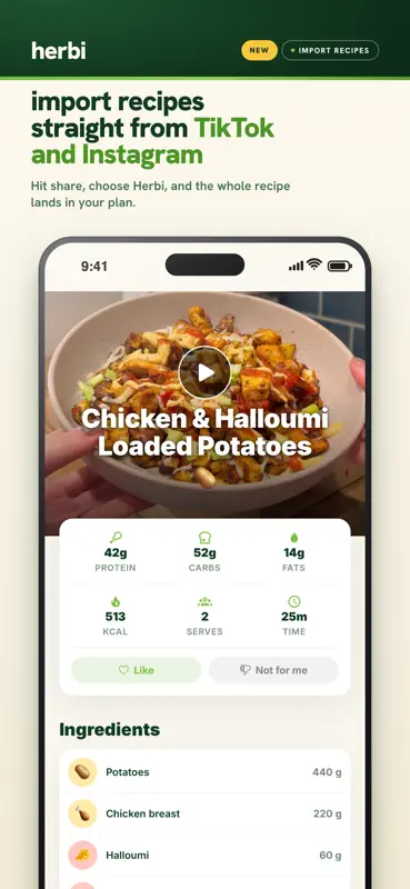 Herbi: Meal Planner + Recipes screenshot 3 of 5