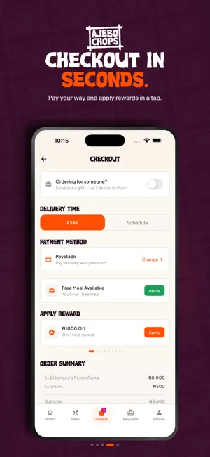 Ajebo Chops - Food Delivery screenshot 4