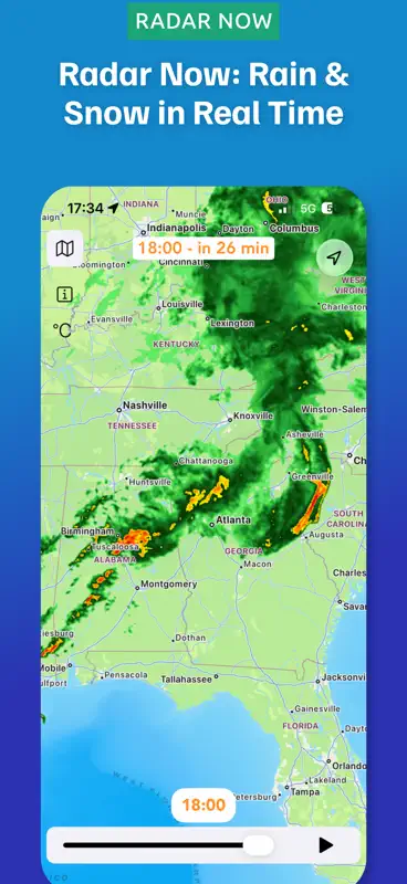Radar Now: Rain and Snow Map screenshot 1 of 6
