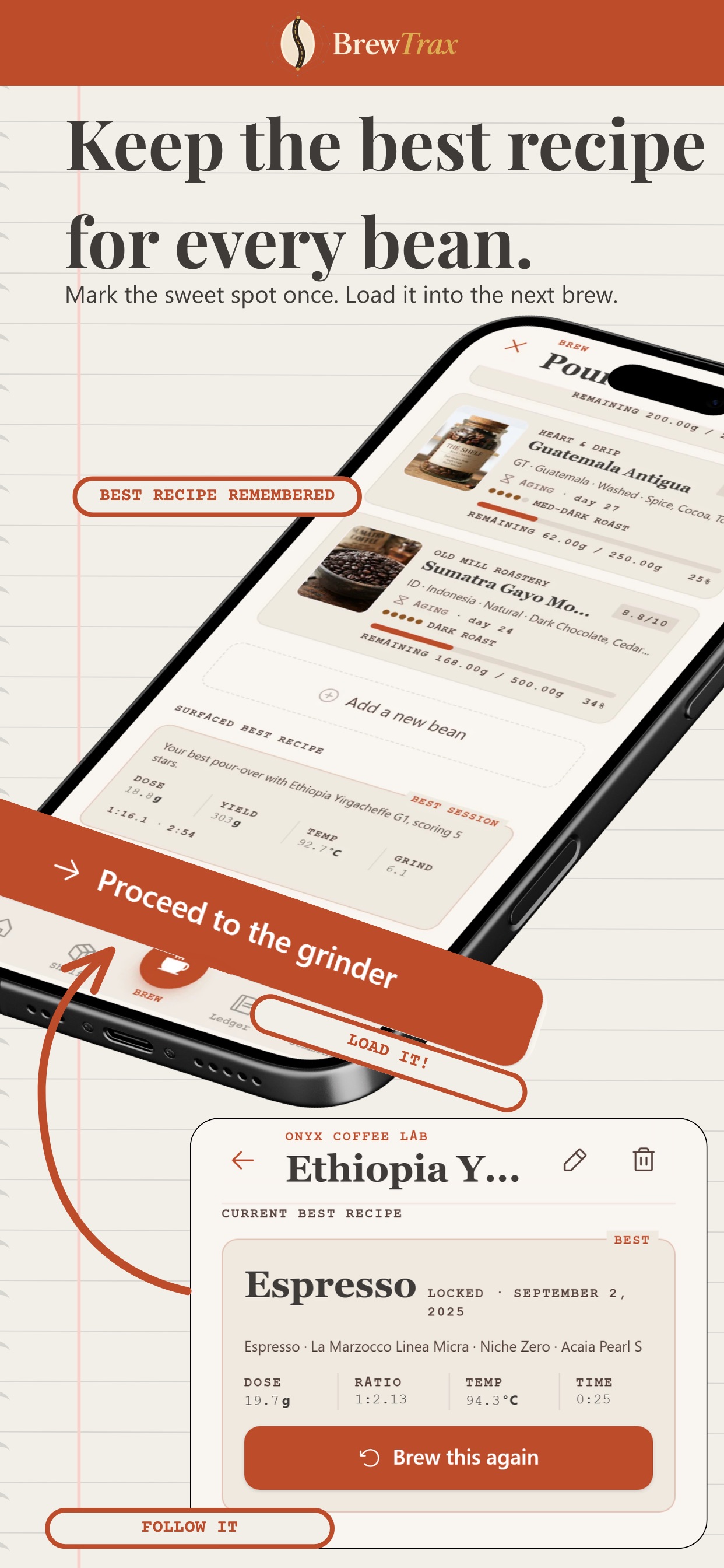 Screenshot 1 of BrewTrax: The Coffee Ledger