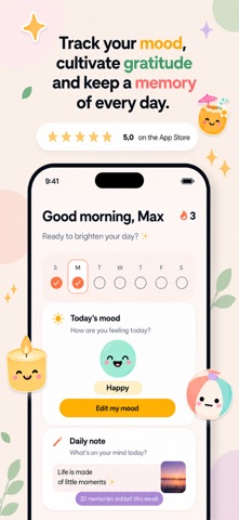 Joyli: Mood Tracker & Journal iPhone screenshot