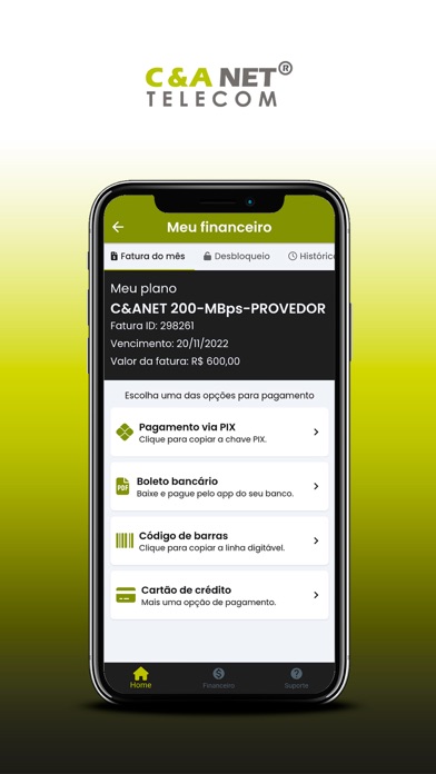 C&A NET Telecom Screenshot