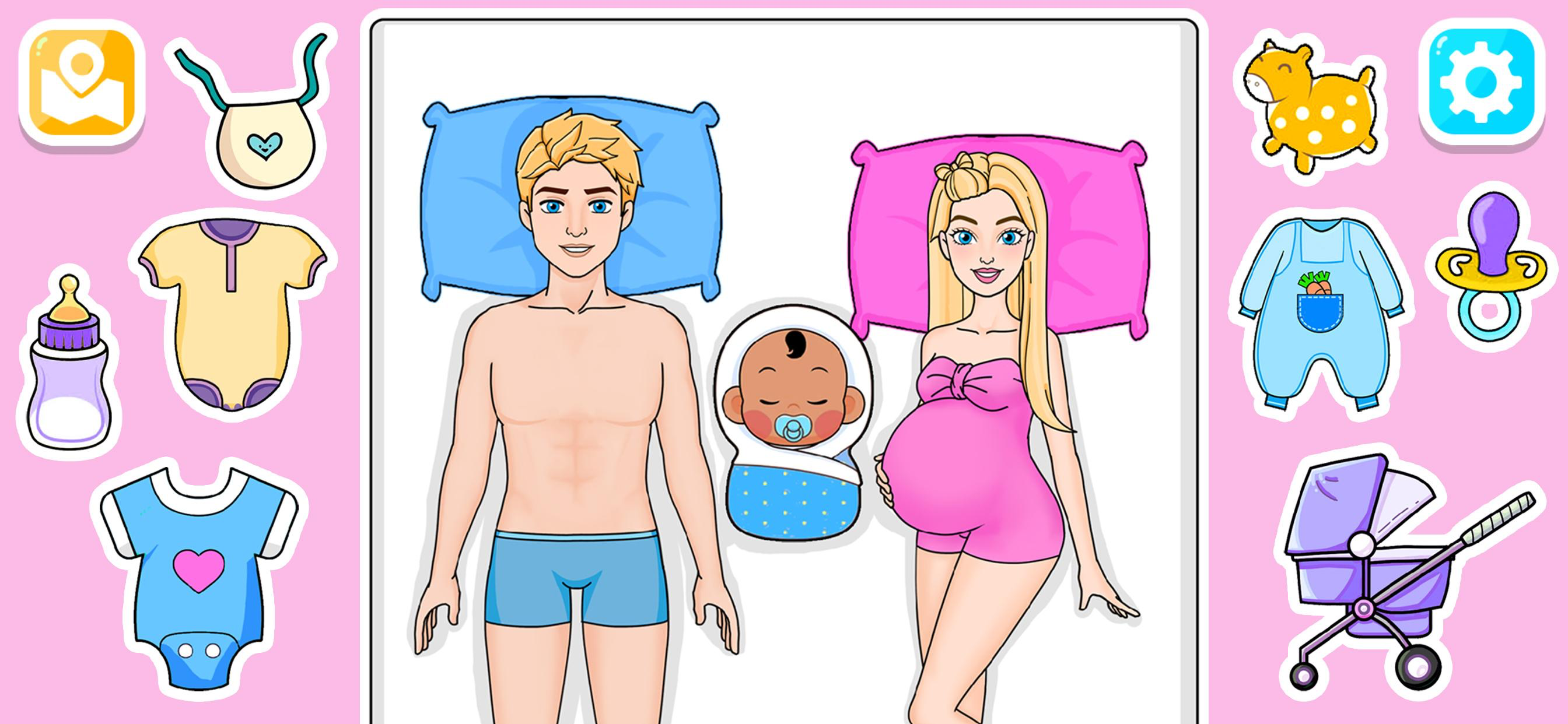 Paper Doll Dress Up DIY Games.