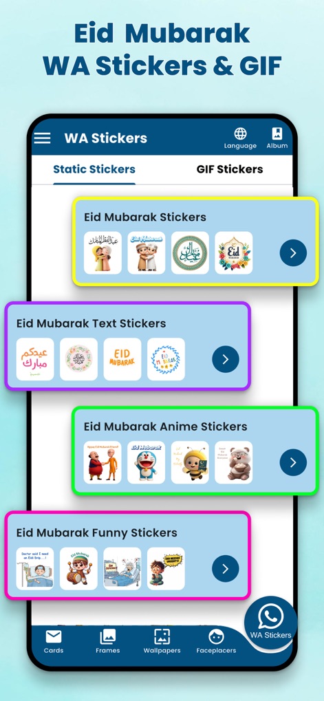 Eid Cards & Eid Mubarak Wishes - Photo & Video App | MWM