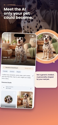 Pawsona: AI Pet Persona iPhone screenshot