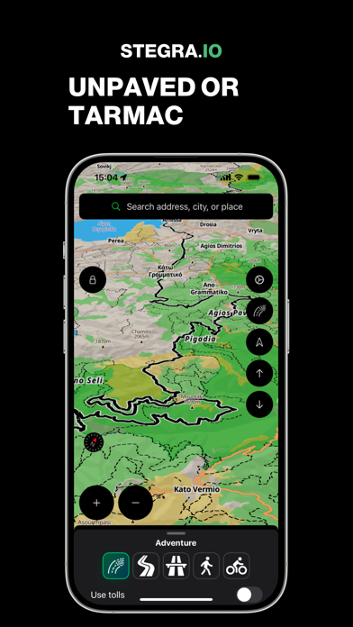 Stegra.io - Motorcycle GPS Screenshot