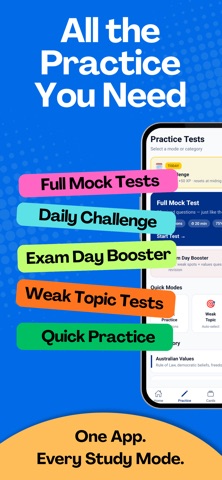 Australian Citizen Test Prep iPhone screenshot