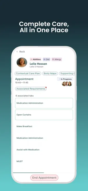 Nourish Better Care at Home iPhone screenshot 2