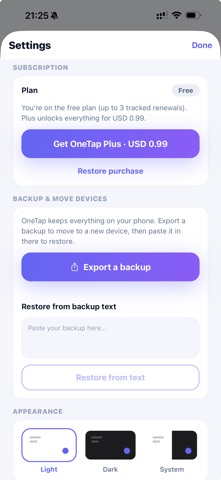 OneTap-A Daily Admin Assistant Screenshot 8 of 8