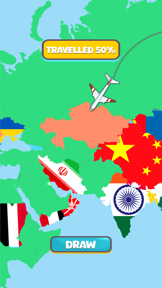 #1. Flag Coloring Puzzle Games (iOS) Por: Usama Aziz