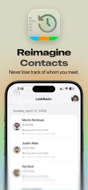 LookBack: Contacts History screenshot 1