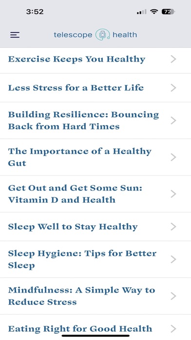 Telescope Health Screenshot